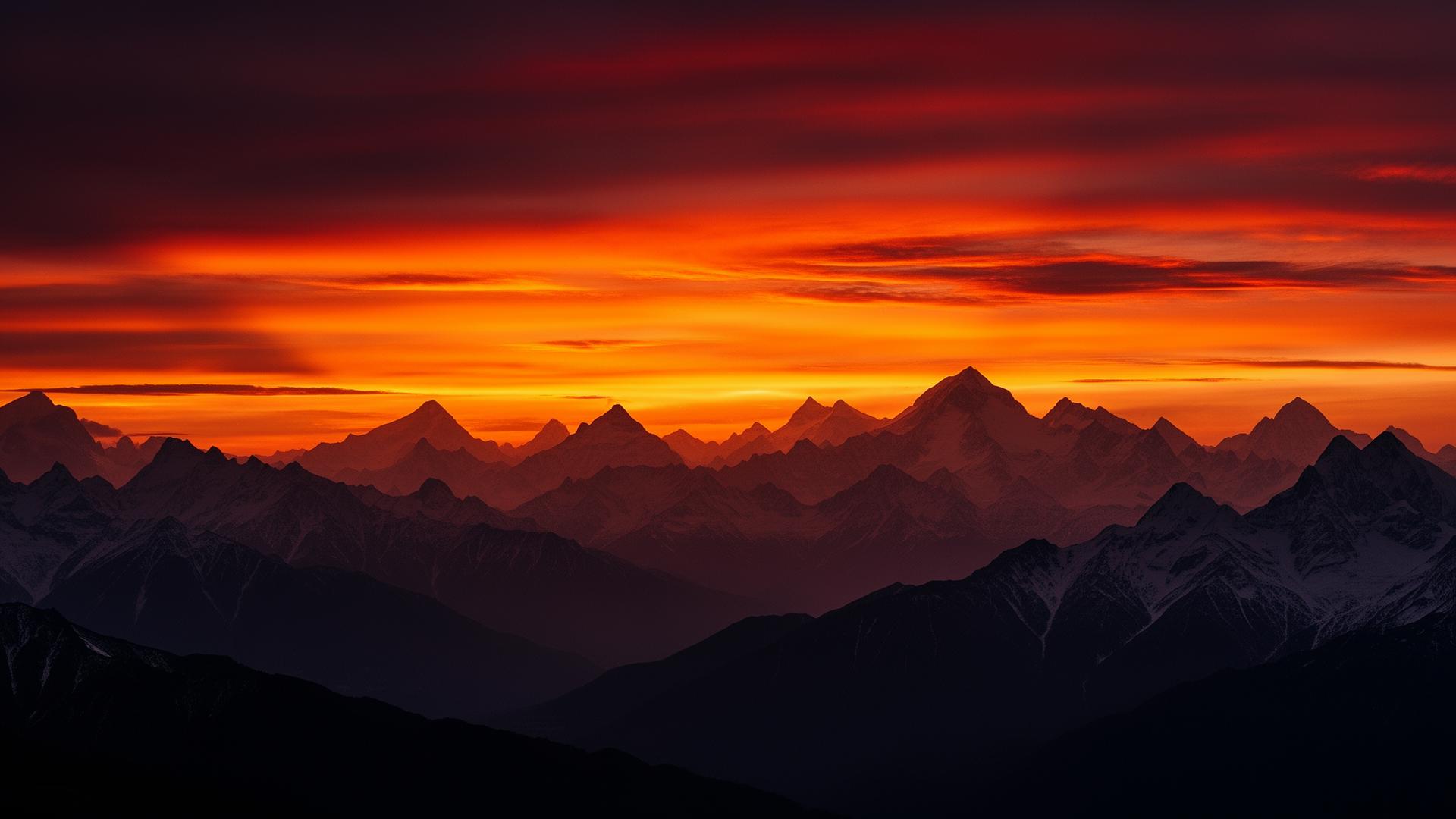 Himalayan sunset